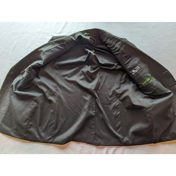 RALPH LAUREN blazer Men's Sz 48 100% WOOL SPORT COAT Gray Pinstriped suit jacket - Picture 8 of 11